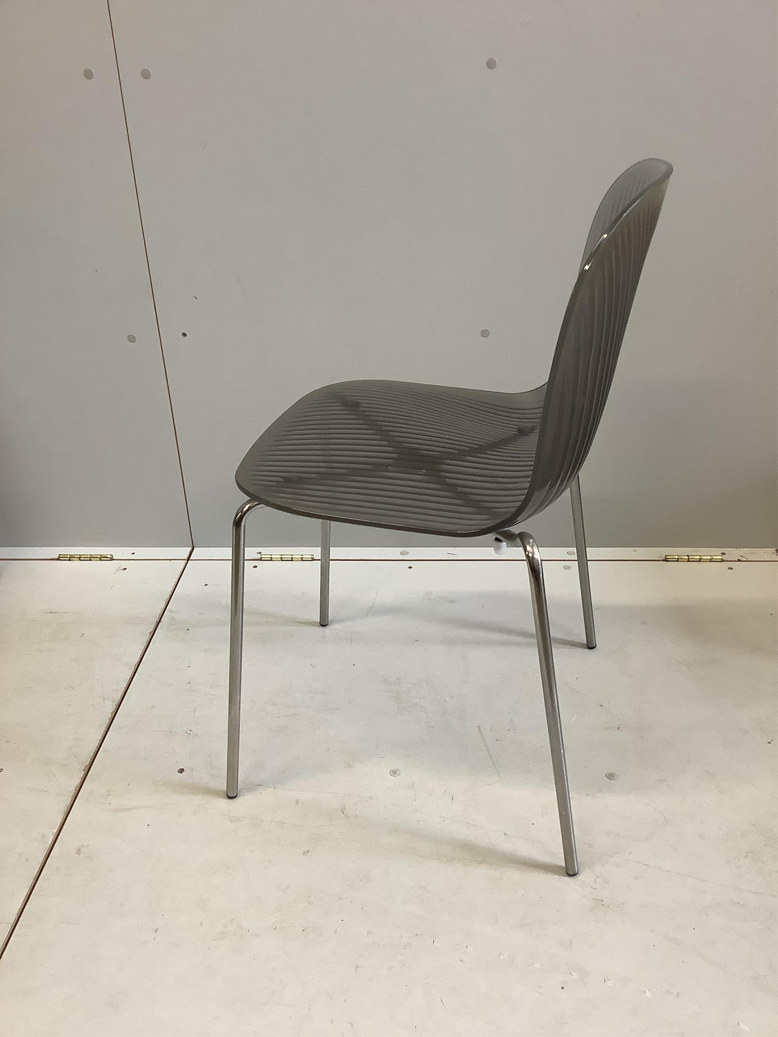 Four Vitra Verner Panton chairs, width 46cm, height 82cm. Condition - good